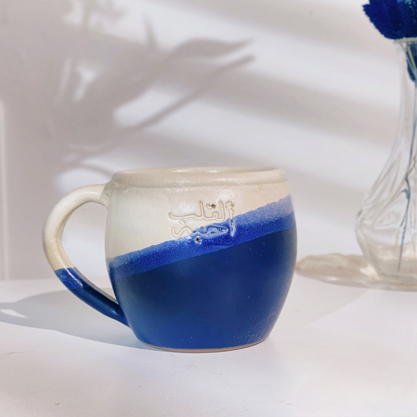 Heart’s Love Wavy Pottery Mug