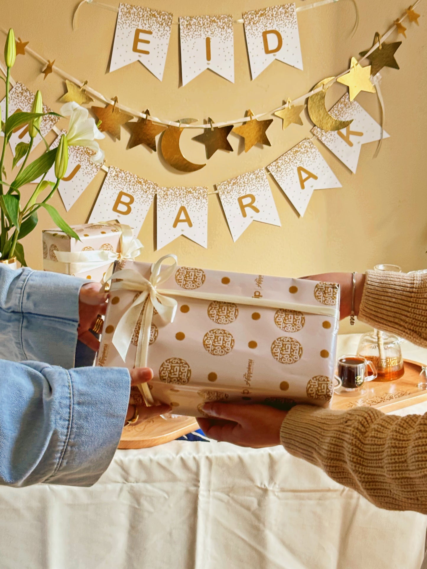 Eid Mubarak Decoration Banner Box