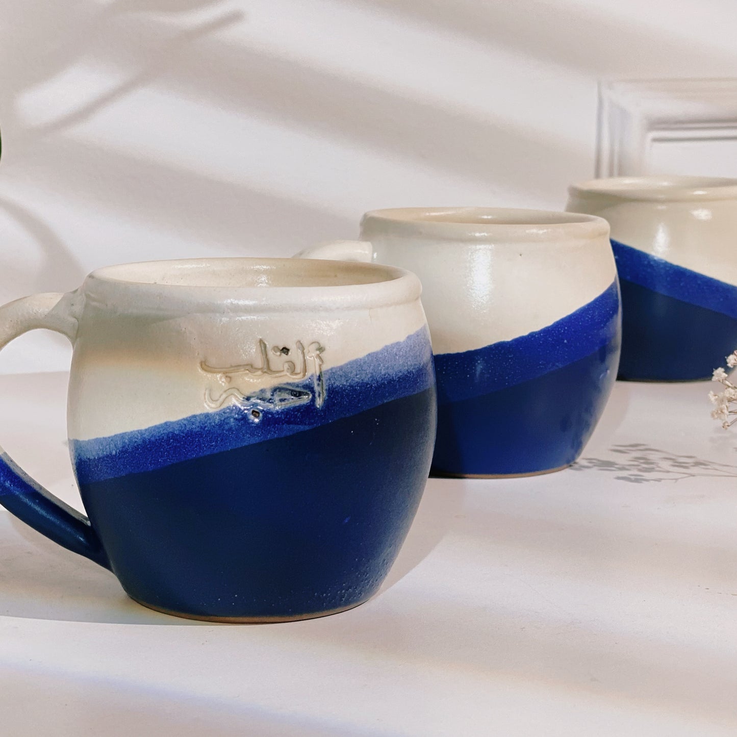 Heart’s Love Wavy Pottery Mug