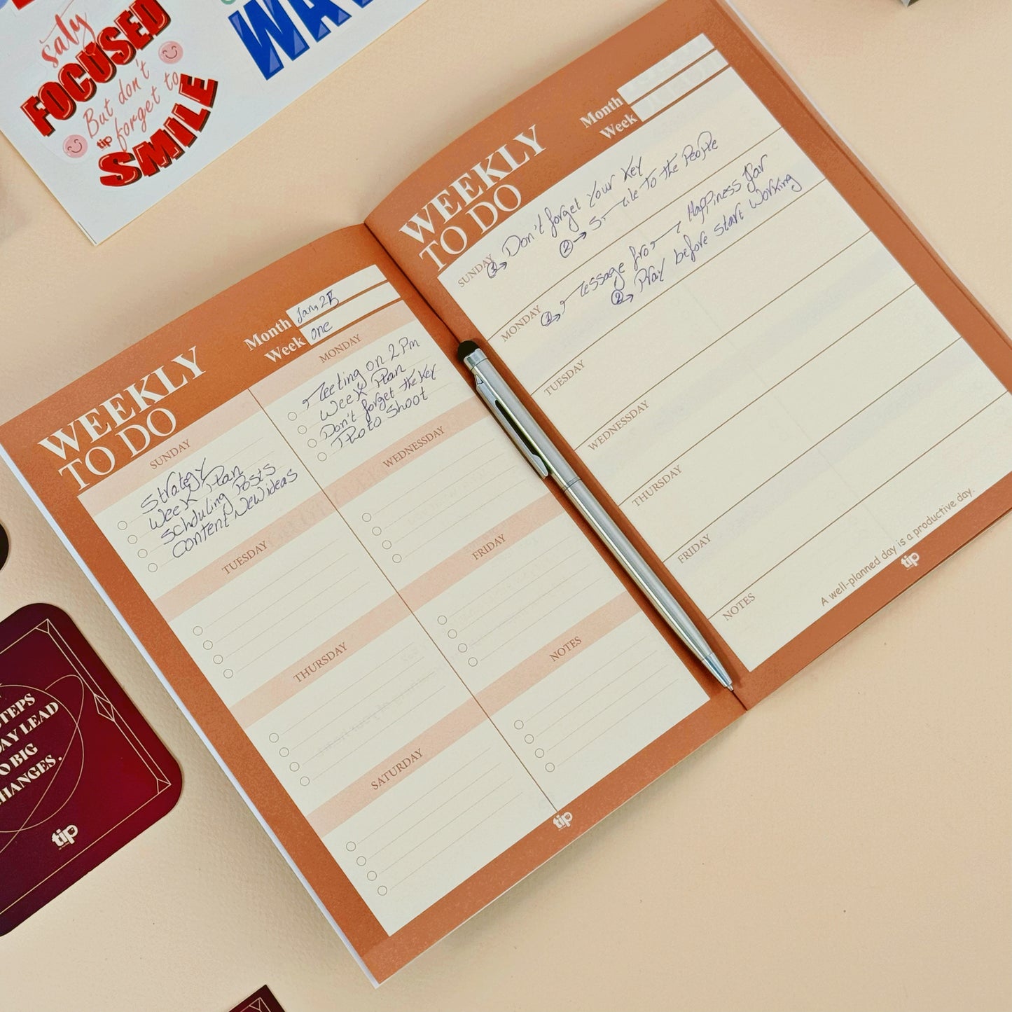 مخطط الأسبوعي باللغة الإنجليزية - مارون