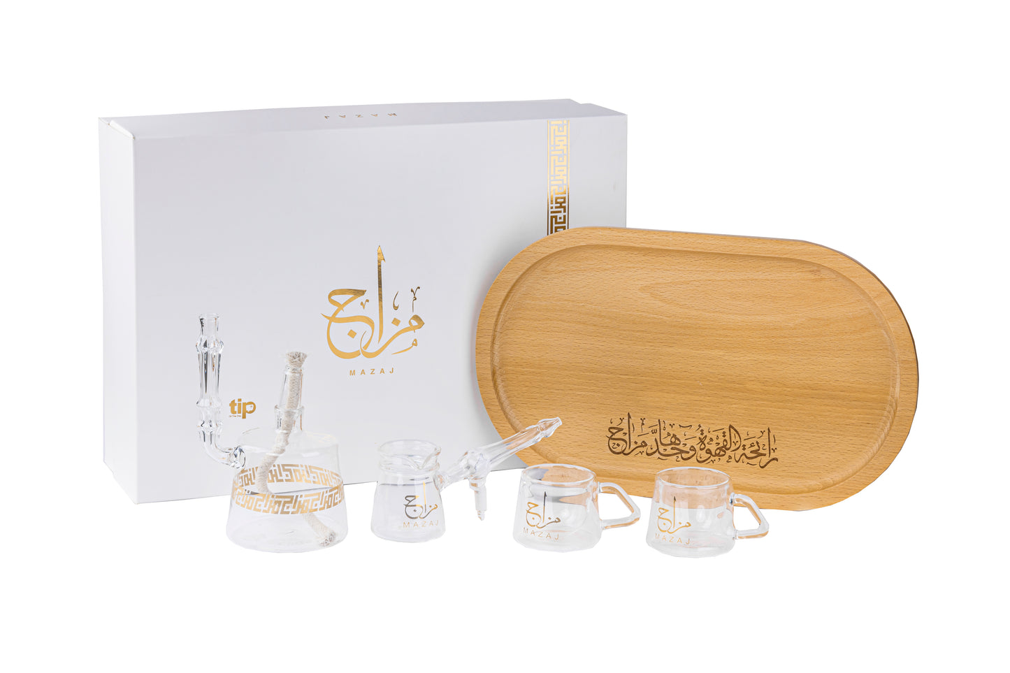 مزاج طقم قهوة تركي زجاج يدوي