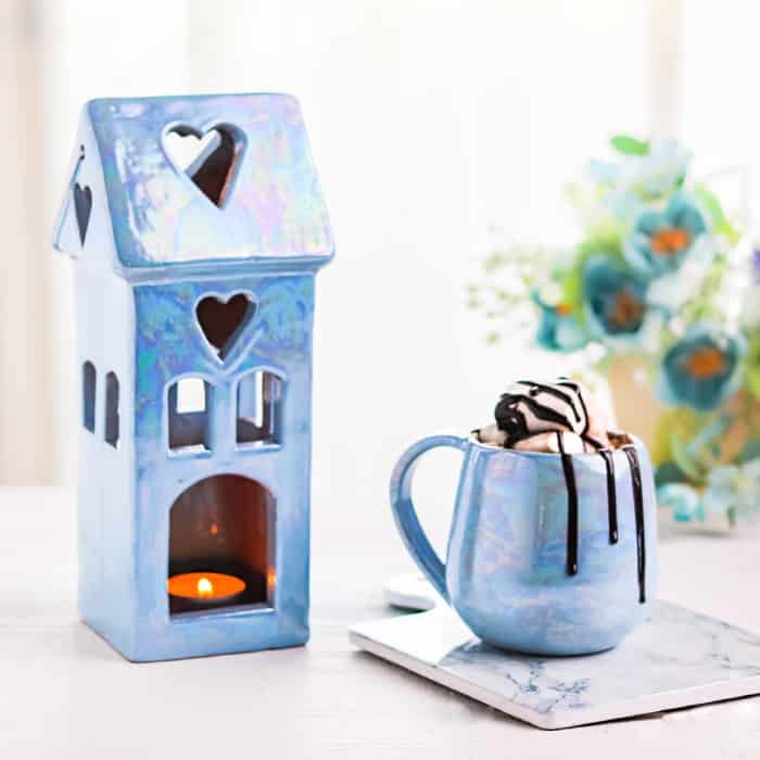 Baby Blue Rainbow Mug
