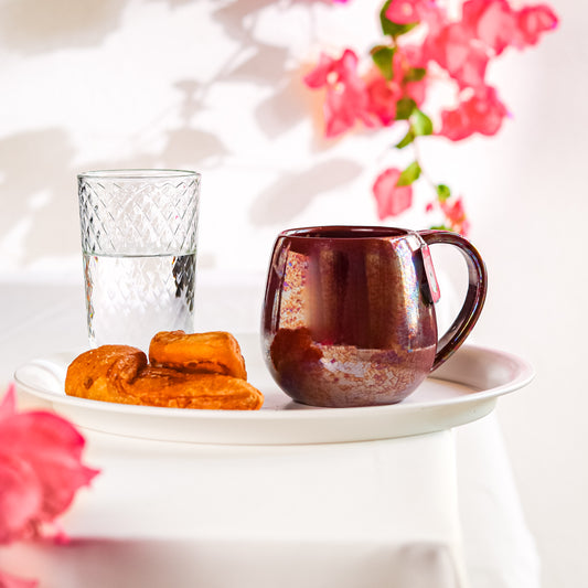 Burgandy Rainbow Mug
