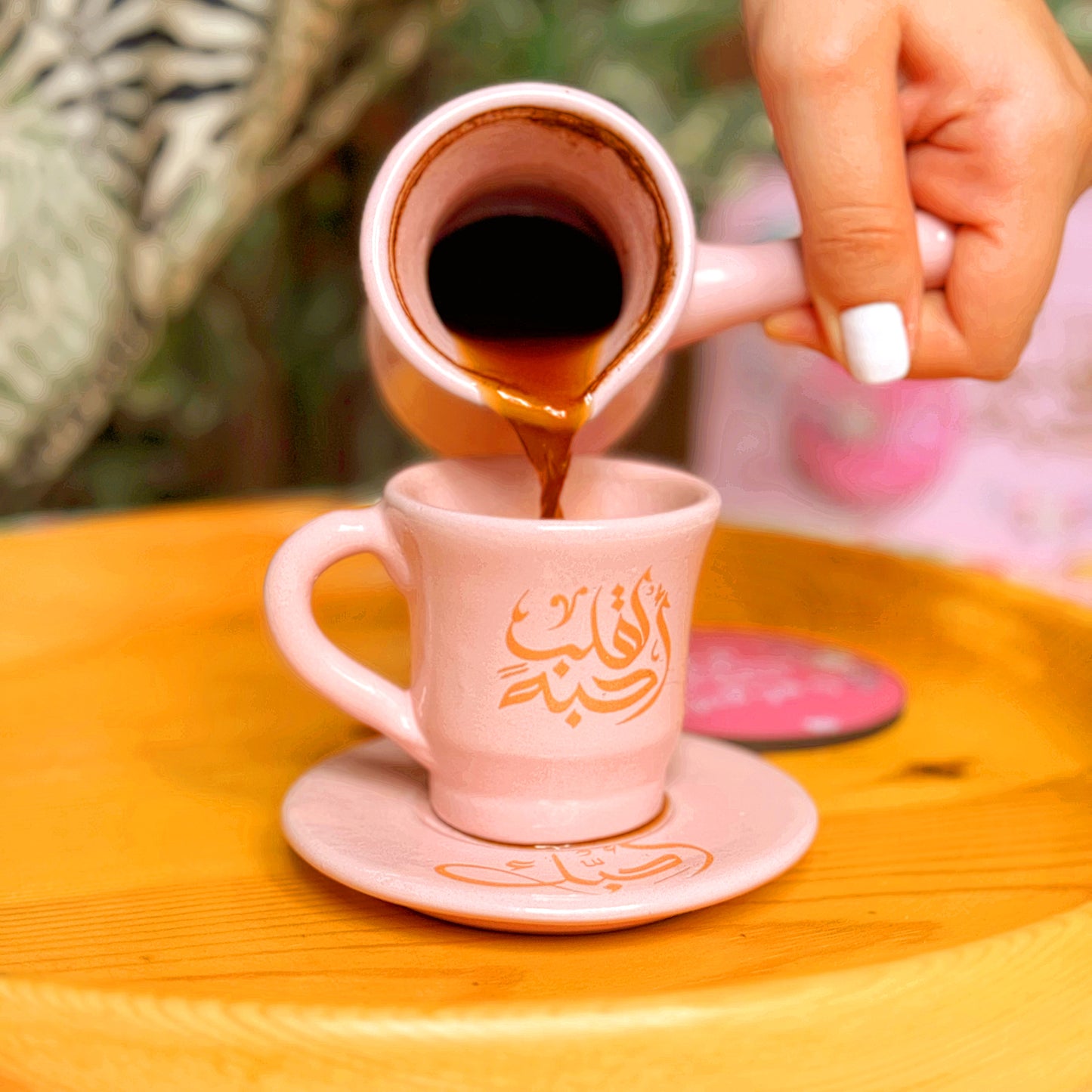 For A Heart I Love Coffee Box Pink