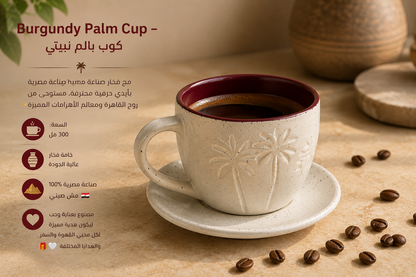 Burgundy Palm Cup - كوب بالم نبيتي