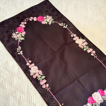 Black Rosette Sejadah 